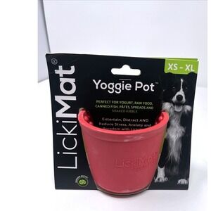 LickiMat Yoggie Pot Boredom Buster Feeder for Dogs  Interactive Enrichment Xs-xl